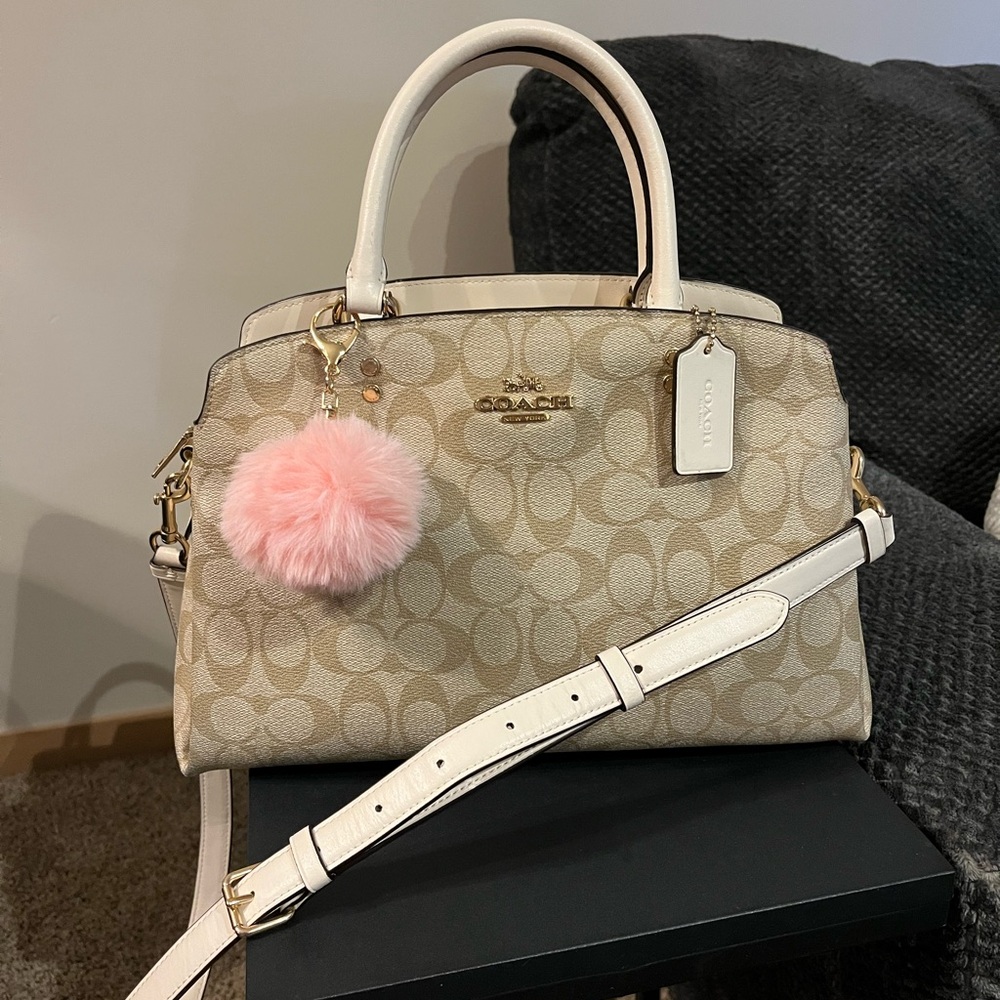 Coach Lillie Carryall bag in signature canvas print with insert included